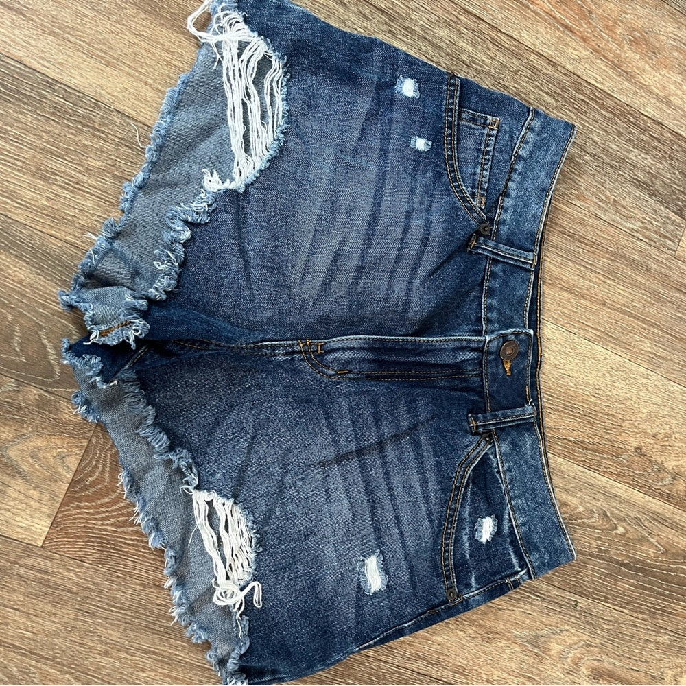 Distressed Denim Women Shorts